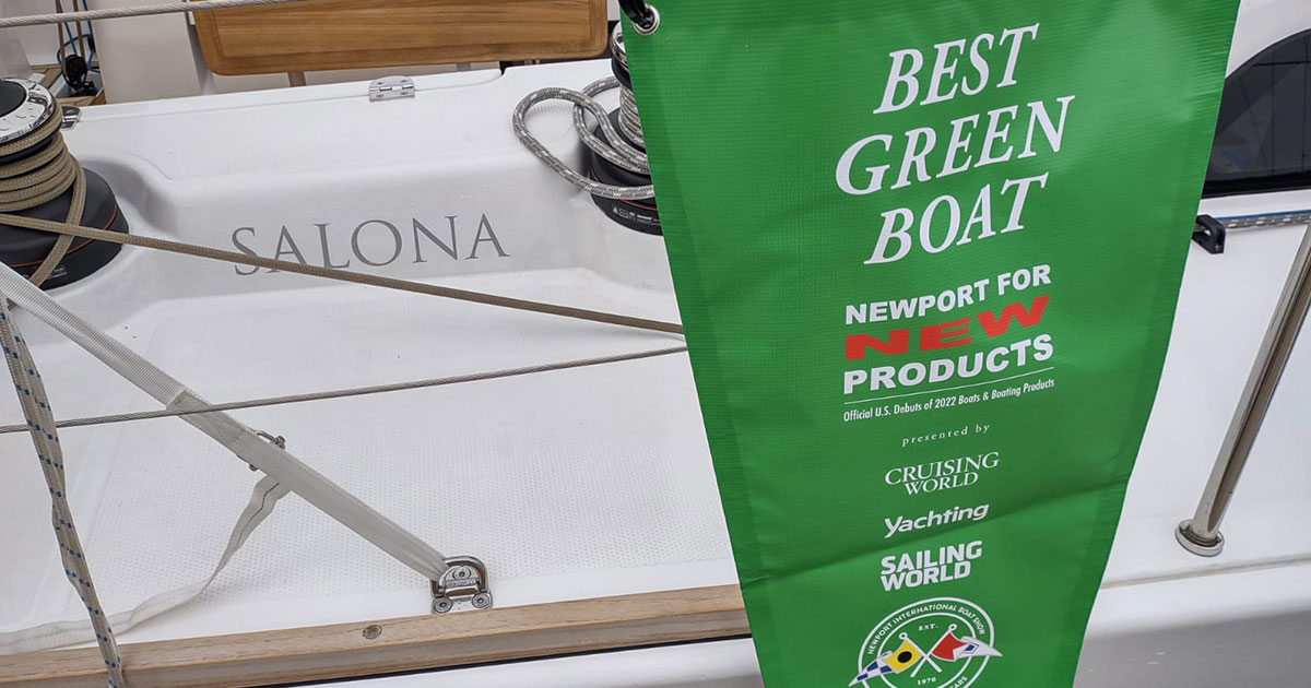 BEST GREEN BOAT AWARD FOR SALONA 46